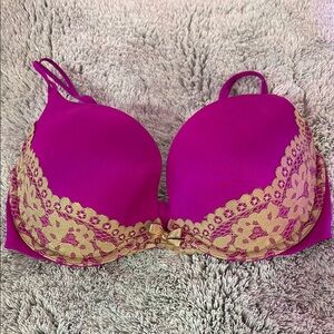 Lace Trim Purple Victoria’s Secret Bra